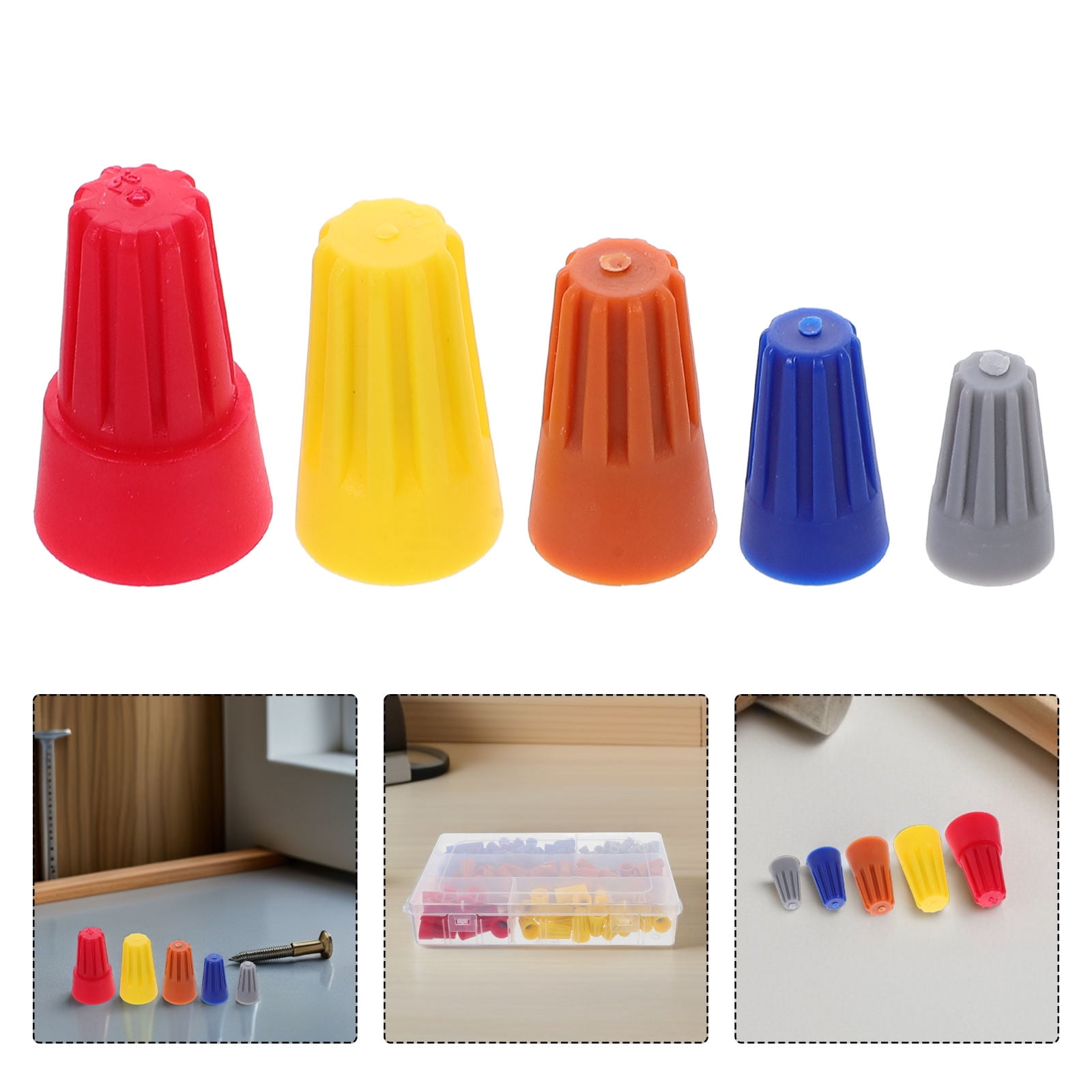 ETHZZLE 220Pcs Wire Connectors Electrical Assorted Color Screw Terminal ...