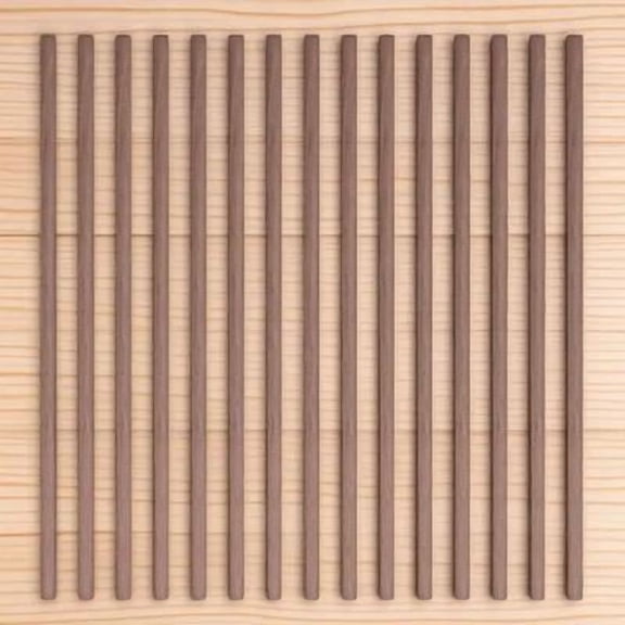 ETHZZLE 24 Pcs Cake Dowel Rods for Crafts Brown Wood Decorations for Parties Artists