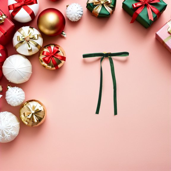 ETHZZLE 24Pcs Dark Green Wired Decorative Bows for Christmas Tree Garland Rustic Holiday Embellishments