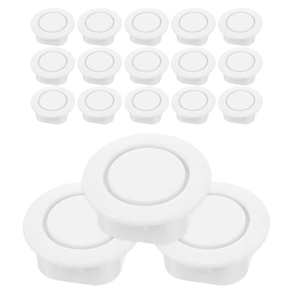 ETHZZLE 24Pcs White Plastic Vehicle Bumper Hole Plugs with Precise Fit for Cars Suvs Trucks