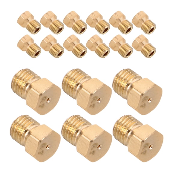 ETHZZLE 25Pcs Propane Burner Orifice Kit Copper Gas Nozzle Replacement for Stove Oven Jet Conversion