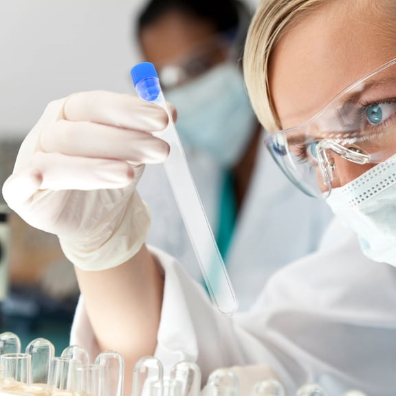 ETHZZLE 25Pcs Laboratory Plastic Test Tubes Clear PS Cylindrical Sample Collection For Education Experiments