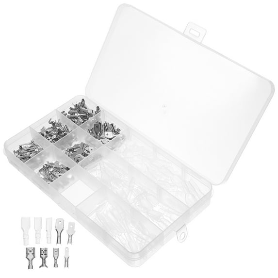 ETHZZLE 270pcs Insulated Male Spade Connectors Kit for Electrical Wiring and Projects