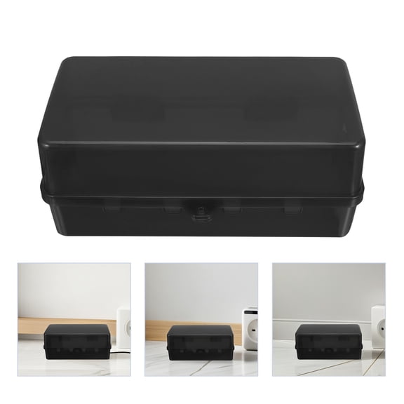 ETHZZLE 2-Pack Black Outdoor Electrical Device Enclosure Made of PP for Street Side