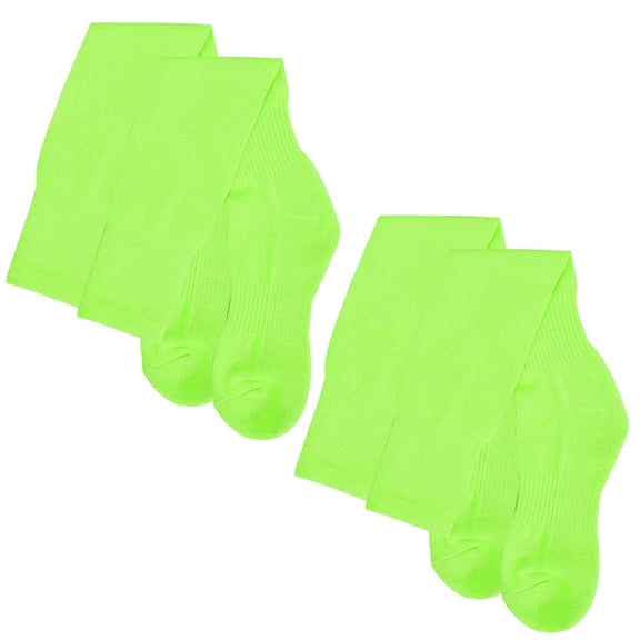 ETHZZLE 2Pairs Adults Light Green Elastic Sports Stocking Ideal for Baseball Football and Soccer