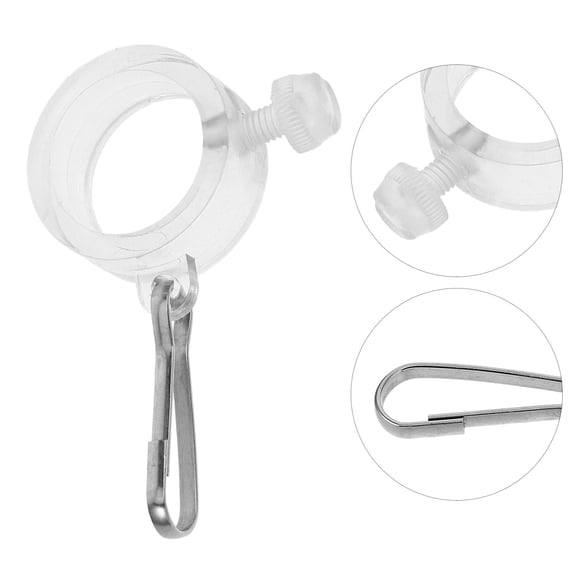 ETHZZLE 2-Pack Weather Resistant Plastic for Team Flag Pole Mounting Hardware, Outdoor Flagpole Accessories