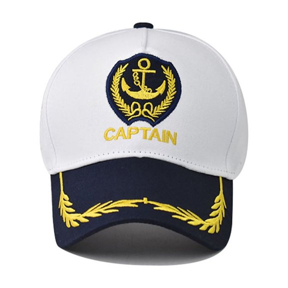 ETHZZLE 2-Pack Adjustable Navy Captain Baseball Caps, Breathable Cotton Hats Perfect for Fishing, Travel, and Outdoor Activities