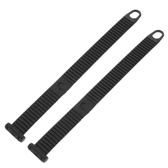 ETHZZLE 2Pcs Heavy Duty Black Rubber Belt Straps for Bike Fastening and Storage