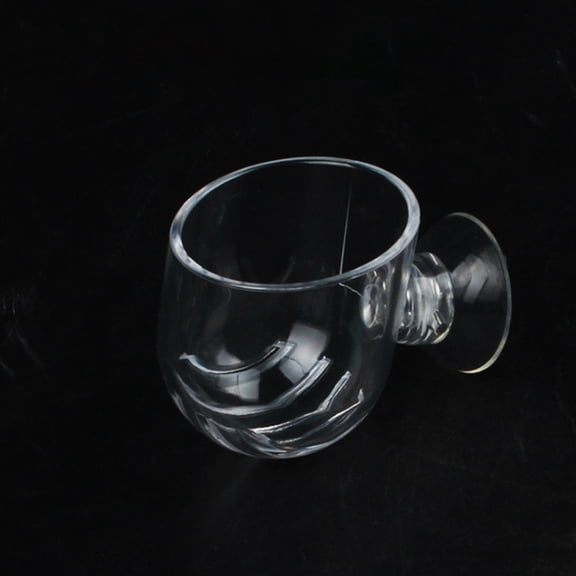 ETHZZLE Acrylic Fish Feeder Transparent Aquarium Food Holder for Freshwater Tanks 2Pcs