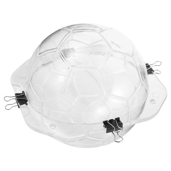 ETHZZLE 2Pcs Chocolate Mold Ball Cake Plastic Molds Transparent for Baking Decoration DIY Tools for Fan Gear