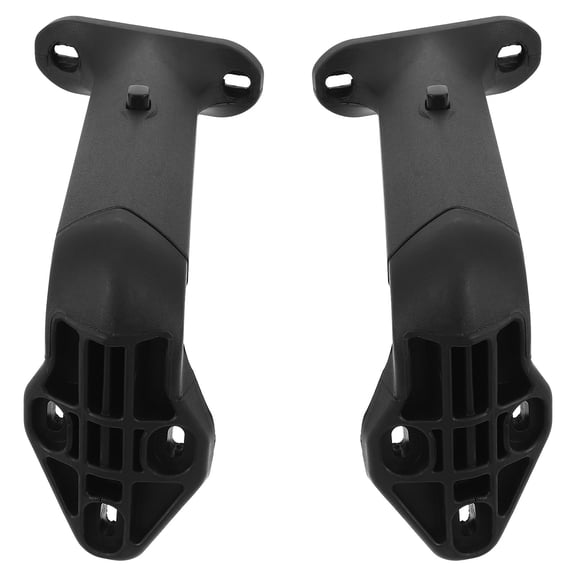 ETHZZLE 2-Pack Black Armrest Mount Frame Replacement for Office Swivel Chairs with Ergonomic Support Design