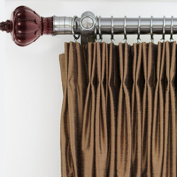 ETHZZLE 2Pcs Plastic Curtain Rod Ends Simple Retro Design for Bedroom and Apartment