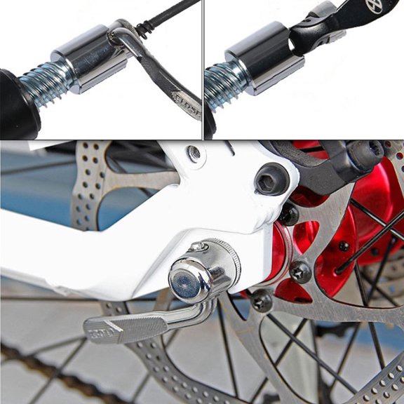 ETHZZLE 2Pcs Black Plastic Front Wheel Riser Blocks Bike Support Pads Non Slip Wheel Stabilizer for Bicycle