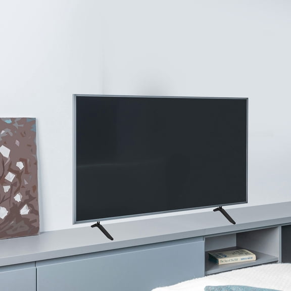 ETHZZLE 2-Pack Black Universal TV Stand Mount Without Drilling, Space-Saving Tabletop Holder for TVs