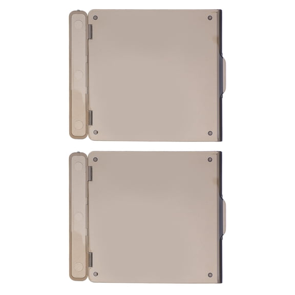ETHZZLE 2Pcs Air Conditioning Thermostat Protective Cover Black with Precise Cutouts for Home