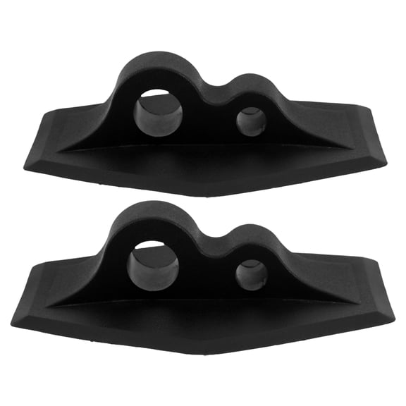 ETHZZLE Kayak Motor Mount Bracket Black PP Quick Installation Versatile Compatibility 2Pcs