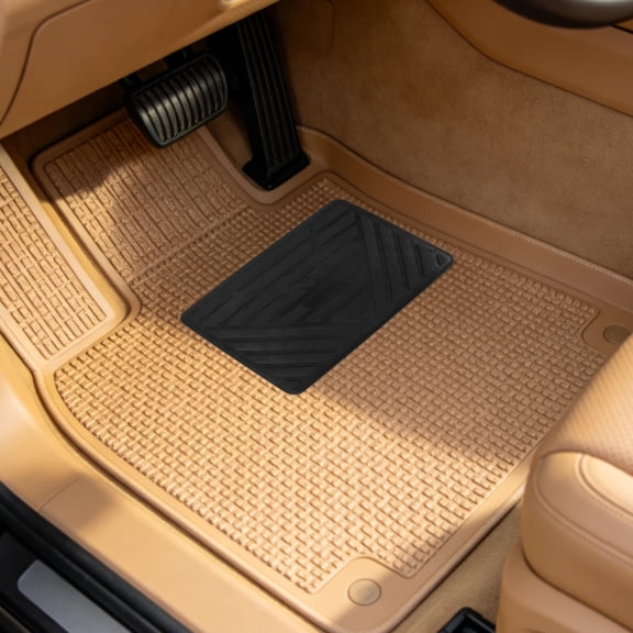 ETHZZLE 2Pcs Car Floor Carpet Repair Patch Black Driver Mat Reinforcement for Vehicle