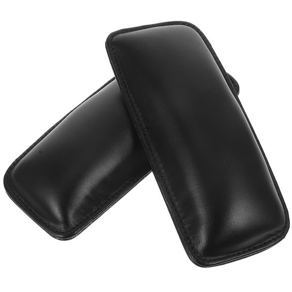 ETHZZLE 2-Pack Universal Car Leg Cushion Pads Soft Sponge Knee Support Armrest Pads Black