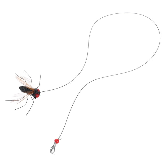 ETHZZLE Indoor Cat Teaser Sticks Multi-Color Plastic Insect for Pet Use and Enrichment