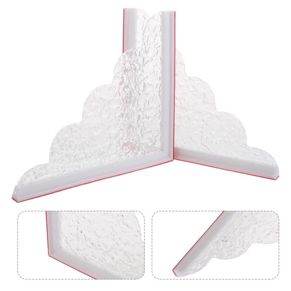 ETHZZLE Compact Portable Bath Splash Guard Transparent Acrylic for Easy Installation