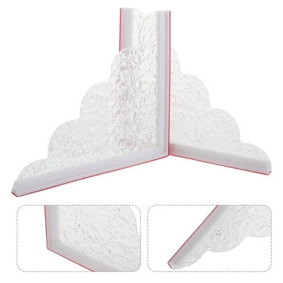 ETHZZLE Transparent Acrylic Compact Portable Bath Splash Guard for Easy Installation and Bathroom Water