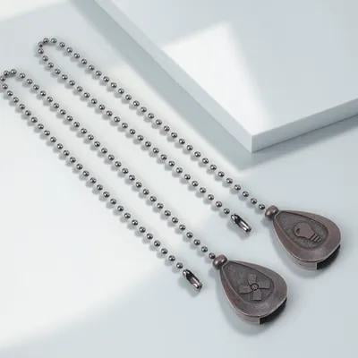 ETHZZLE 2Pcs Coffee Fan Pull Chain Charm Vintage Design Decorative Home Accessory
