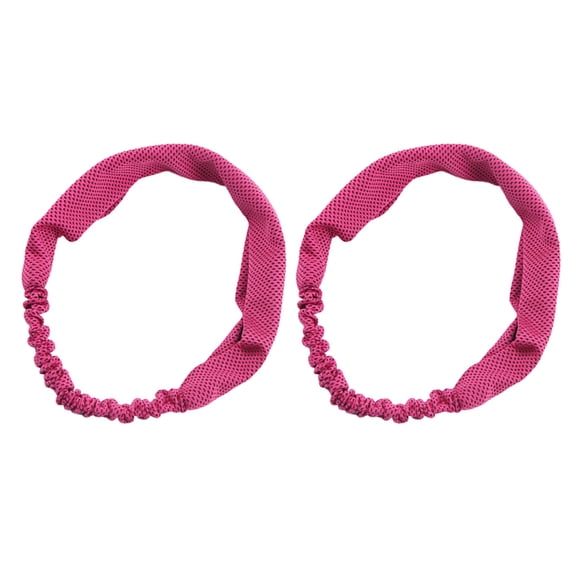 ETHZZLE 2-Pack Cooling Forehead Wraps Moisture-Wicking Running Headbands for Sports and Headdress Use