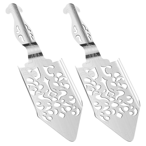 ETHZZLE 2Pcs Decorative Stainless Steel Absinthe Spoon Multi Function Bar Accessory
