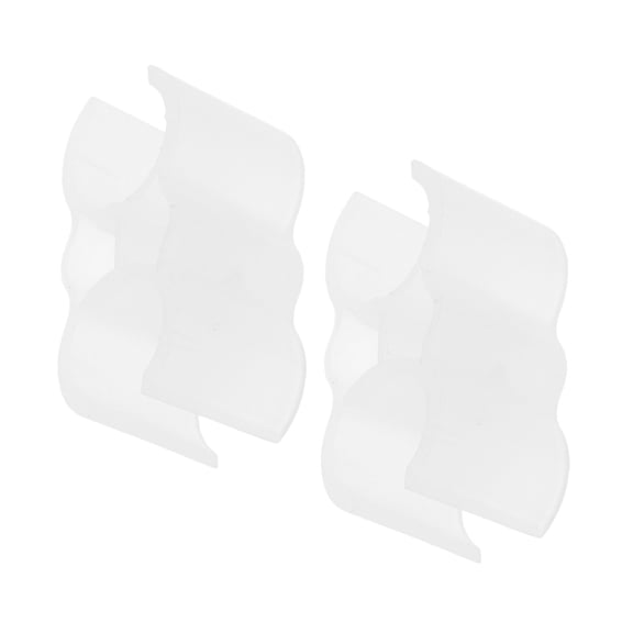 ETHZZLE 2-Pack White Plastic Dustpan and Broom Clips Holder for Home Cleaning and Organization