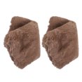 thumbnail image 1 of ETHZZLE 2Pcs Faux Fur Hand Muff Light Brown Plush Hand Warmer Pillow Soft Insulated Winter Accessory, 1 of 8