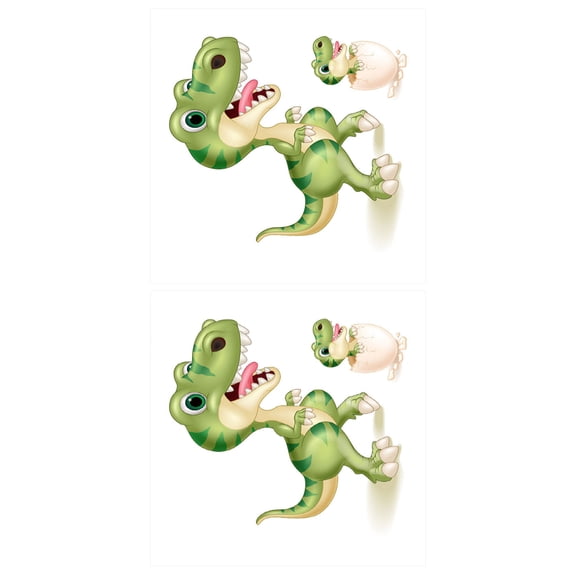 ETHZZLE 2Pcs Green Dinosaur Costume Accessory Clothing Patch for Repair and Decoration on Clothes