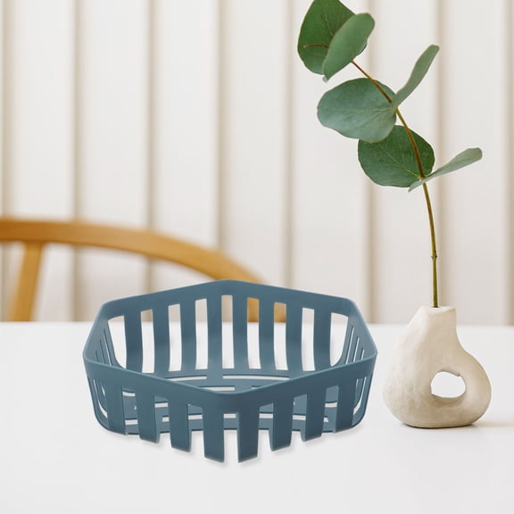 ETHZZLE Kitchen Storage Basket Green Plastic 2Pcs Fruit Container