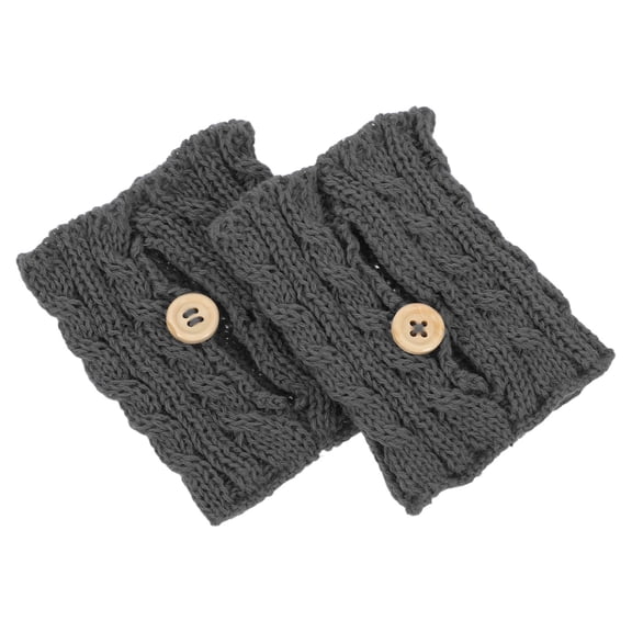 ETHZZLE 2Pcs Grey Knitted Cup Holder Heat Protection for Coffee Mug at Home and Office