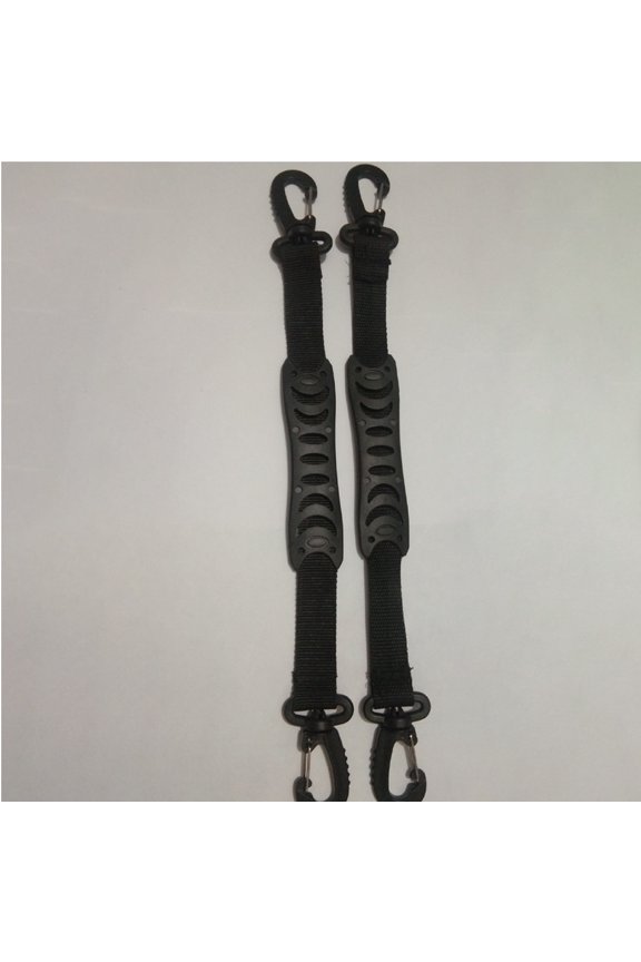 2Pcs Ice Skating Boot Leash Black Strong Material Compact Strap for Easy Carrying
