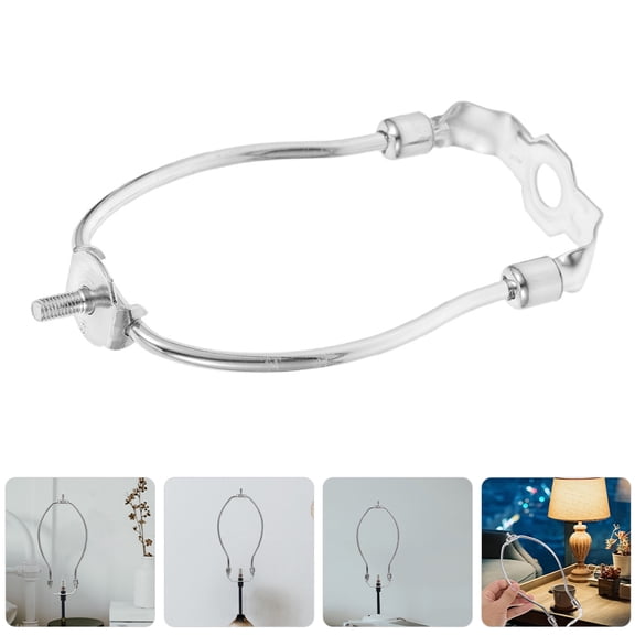 ETHZZLE 2Pcs Metal Lamp Harp Holder with Horn Design and Light Diffusion for Lamps