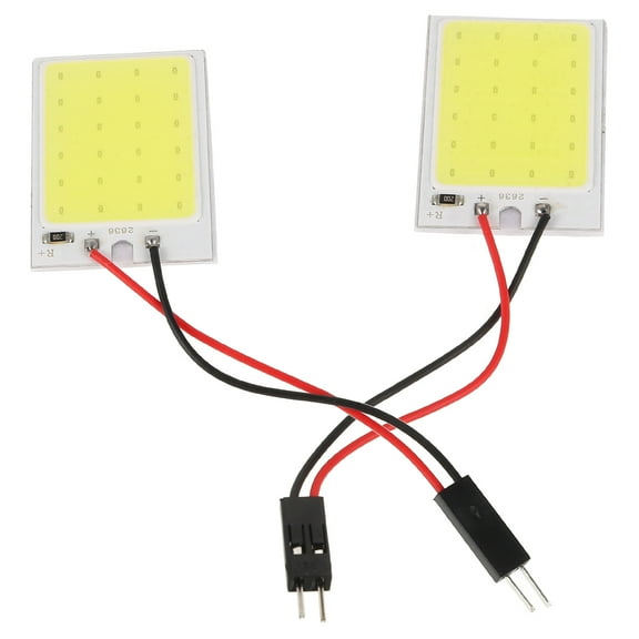 ETHZZLE 2Pcs Led Interior Car Lights Dome for Car Owners Universal Rear Ceiling Lights Multi Color 1.4X1.0X0.1In