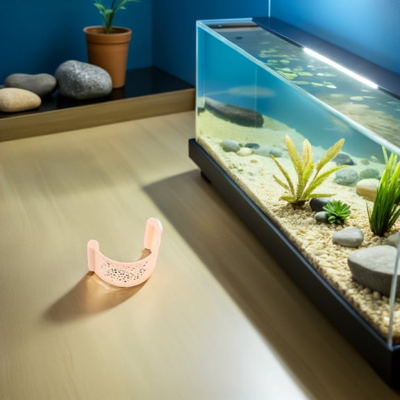 ETHZZLE 2Pcs Light Yellow Floating Aquarium Betta Fish Lounge Bed and Resting Platform