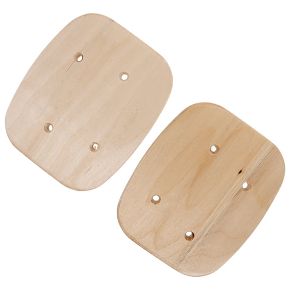 ETHZZLE 2Pcs Light Yellow Skateboard Decks Maple Bamboo Wood Cruiser Decks for Versatile Skateboarding Use