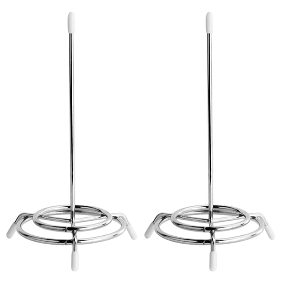 ETHZZLE 2Pcs Metal Check Holder Ticket Stabber with Round Base for Efficient Receipt Management