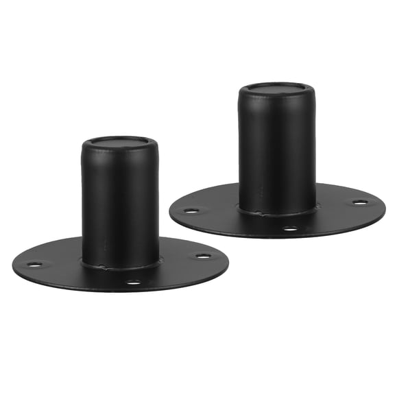 ETHZZLE 2Pcs Iron Speaker Stand Base Brackets Adjustable Metal Speaker Mounts