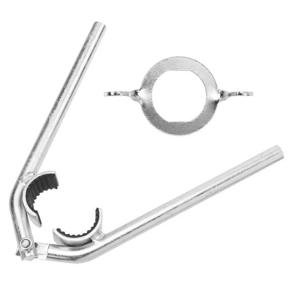 ETHZZLE 2Pcs Multi Function Plated Silver Faucet Bubbler Removal and Installation Wrenches