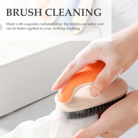 ETHZZLE 2-Pack Lightweight Clothes Brush with Soft Bristles for Effective Shoe Cleaning and Laundry Care