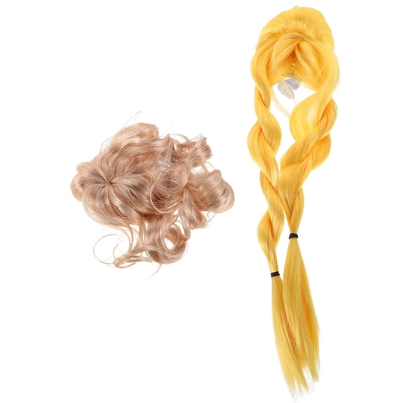 ETHZZLE 2Pcs Pet Wacky Periwigs for Dogs and Cats Assorted Color Comfortable Soft Material