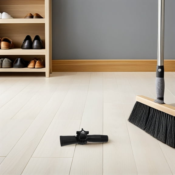 ETHZZLE 2Pcs Threaded Extension Pole Angle Adapter Joint Black for Mop and Paint Brush