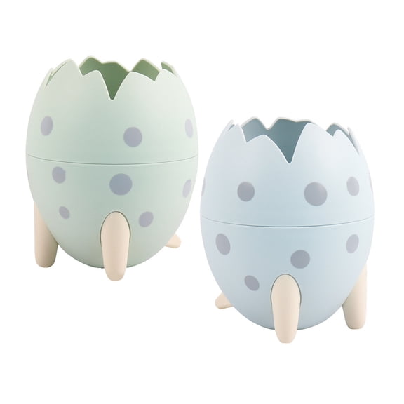 ETHZZLE 2Pcs Plastic Pen Holder Assorted Color Desktop Storage Shelf for Home Use