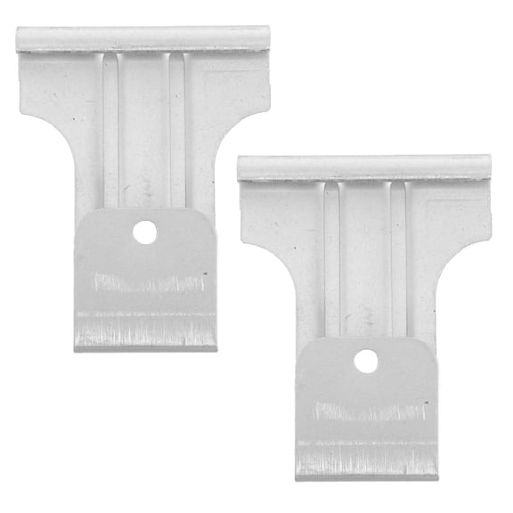 ETHZZLE 2Pcs Plated Silver Hook and Eye Latch for Shutter Doors Heavy Duty Lock Suitable for Multiple Uses