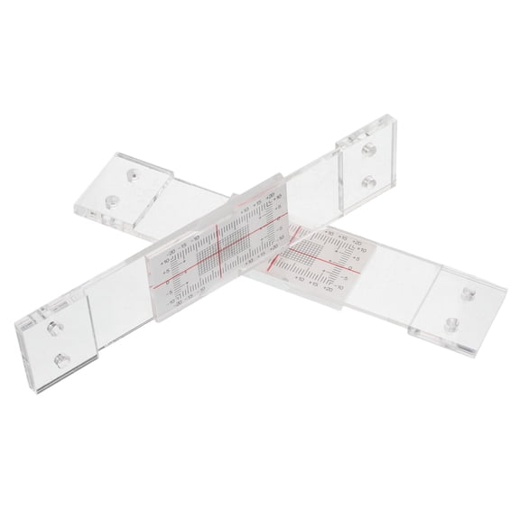 ETHZZLE 2Pcs Portable Crack Gauge Ruler for Real Time Concrete Crack Monitoring and Measurement