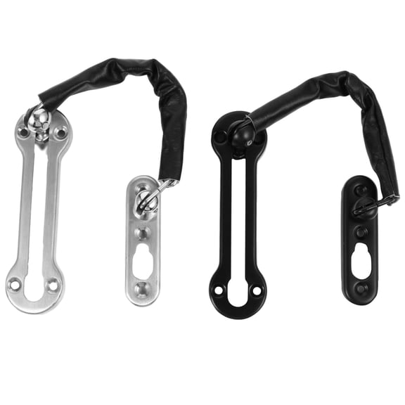 ETHZZLE 2Pcs Door Chain Safety Bolt Lock Stainless Steel Material for Secure Partial Door Opening
