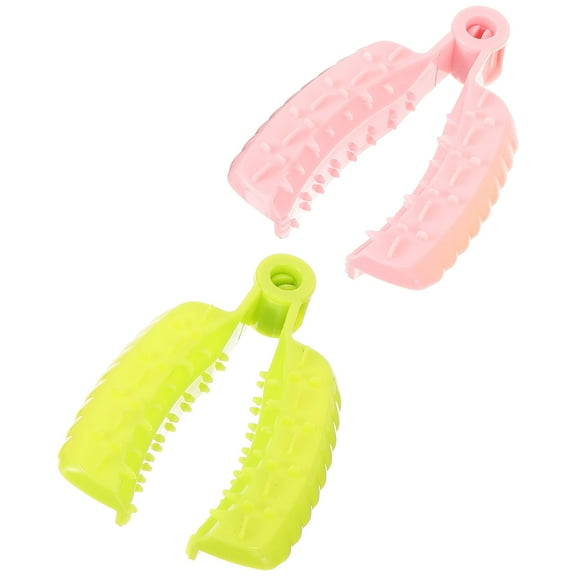 ETHZZLE 2Pcs Practical Reusable Plastic Finger Guards with Stable Sleeve Design for Kitchen Use