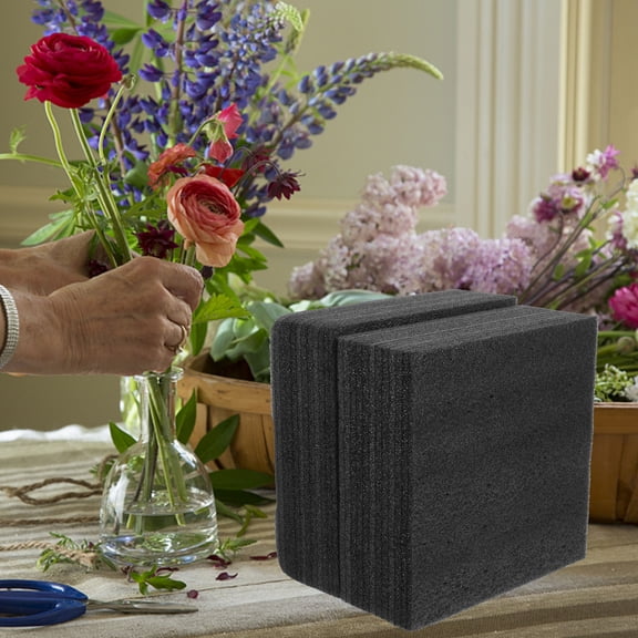 ETHZZLE Black EPE Foam Blocks for Floral Arrangements, Flower Art, Craft Supplies and Decoration
